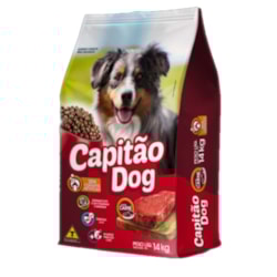 Ração Capitao Dog Sabor Carne 14kg