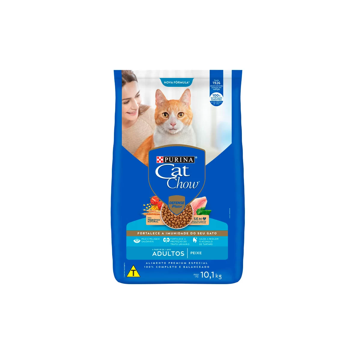 RAÇÃO CAT CHOW AD PEIXE 10KG