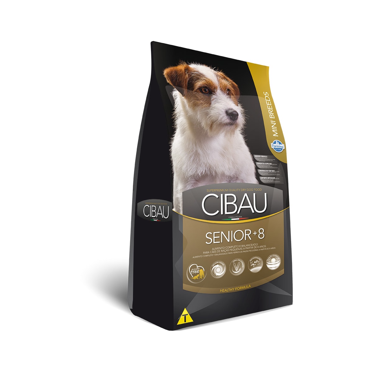 Ração Cibau Mini Breeds 8+ Senior para Cães Adultos de Raças Pequenas