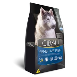 Ração Cibau Sensitive Fish Medium e Maxi Breeds para Cães Adultos de Raças Médias e Grandes