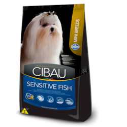 Ração Cibau Sensitive Fish para Cães Adultos de Porte Mini Sabor Peixe