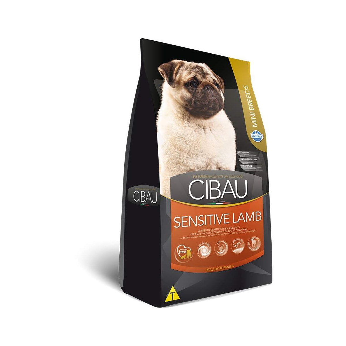 Ração Cibau Sensitive Lamb Adult Mini Breeds para Cães Adultos de Raças Pequenas