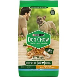 Ração Dog Chow para Cães Adultos de Raças Pequenas Sabor Frango e Arroz