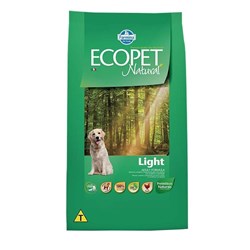 Ração Ecopet Natural Light para Cães Adultos de Raças Médias e Grandes