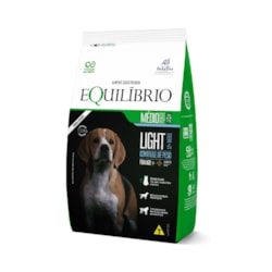 Ração Equilíbrio Light para Cães Adultos de Porte Médio 12Kg