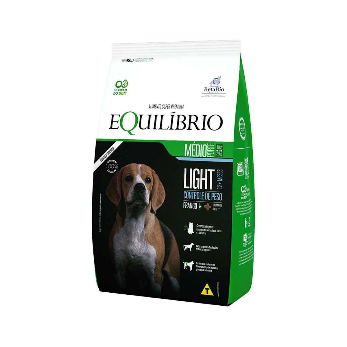 Ração Equilíbrio Light para Cães Adultos de Porte Médio