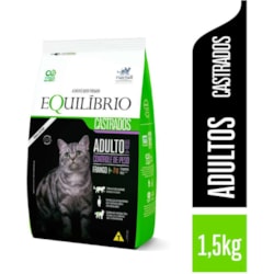 Ração Equilíbrio para Gatos Adultos Castrados Sabor Frango