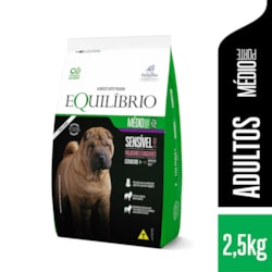 Ração Equilíbrio Sensível para Cães Adultos de Porte Médio Sabor Cordeiro