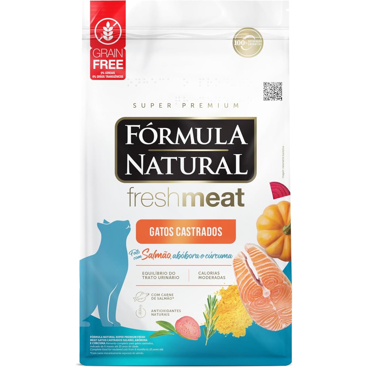 Ração Formula Natural Life Gatos (Cast) 7+ Frango/Salmão 7Kg