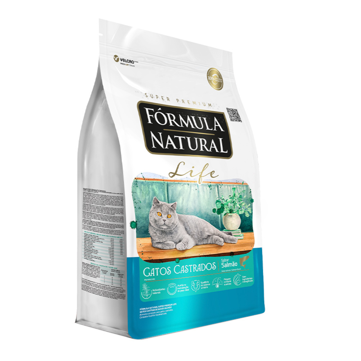Ração Formula Natural Life Gatos Castrados Salmão 10kg