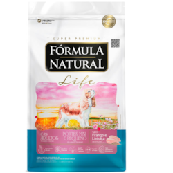 Ração Fórmula Natural Life para Cães Adultos de Raças Pequenas