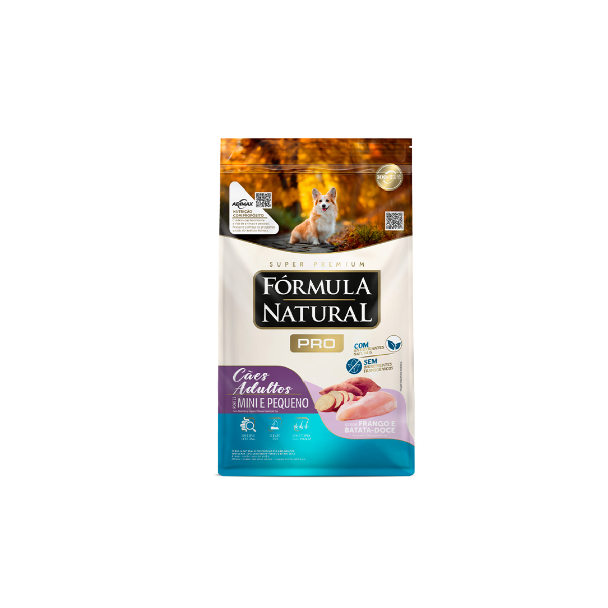 Ração Fórmula Natural Pro Cães Adulto Mini/Pequenos Frango e Arroz Integral 1kg