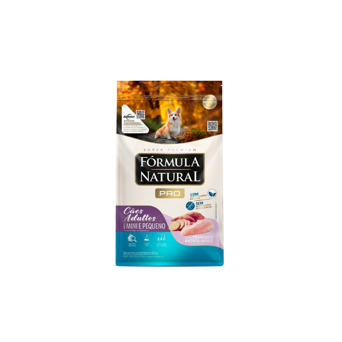 Ração Fórmula Natural Pro Cães Adultos Mini/Pequenos Frango e Batata Doce 20kg