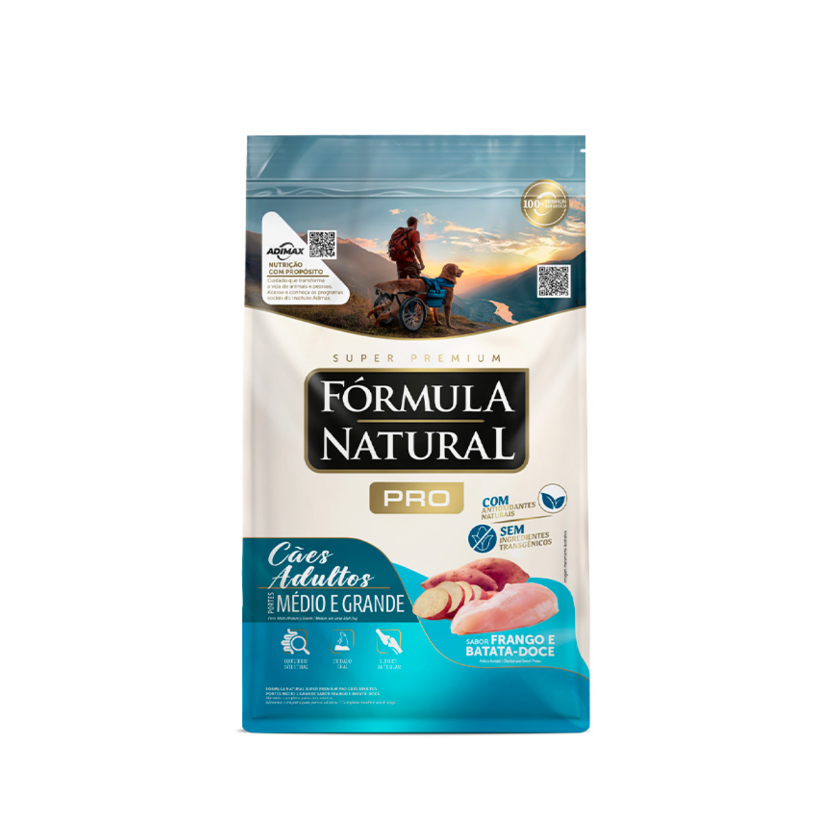 Ração Fórmula Natural Pro Cães Adultos Raças Médias e Grandes Frango 20kg