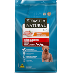 Ração Fórmula Natural Pró para Cães Adultos de Porte Médio e Grande Sabor Frango e Arroz Integral Ração Fórmula Natural Pró para Cães Adultos de Porte Médio e Grande Sabor Frango e Arroz Integral