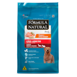 Ração Fórmula Natural Pró para Cães Adultos de Porte Médio e Grande Sabor Frango e Arroz Integral