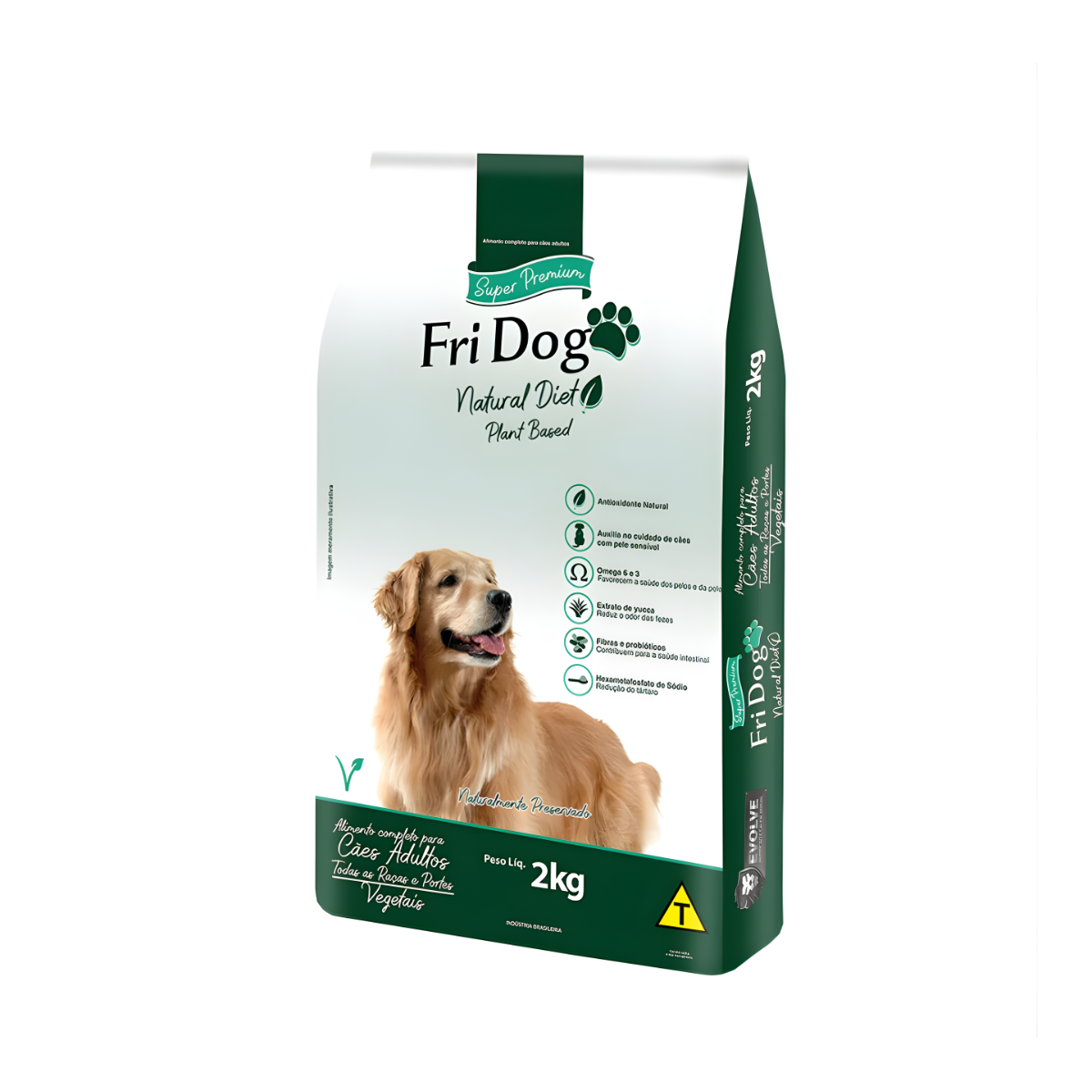 Ração Fri Dog Vegetariana Premium Diet 2kg ou Combo 12Kg (6 Pacote 2kg)
