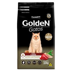 Ração Golden Cast para Gatos Adultos Sabor Carne