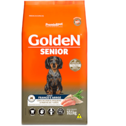 RAÇÃO GOLDEN FORM CÃES ADULTO SÊNIOR MINI BITS 10,1 KG