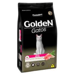 RAÇÃO GOLDEN FORMULA GATOS ADULTO CASTRADO PEIXE