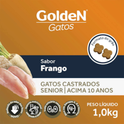 Ração Golden Formula Gatos Castrados Senior- Frango