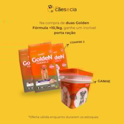 RAÇÃO GOLDEN FORMULA MINI BITS AD PP CARNE E ARROZ 10,1KG