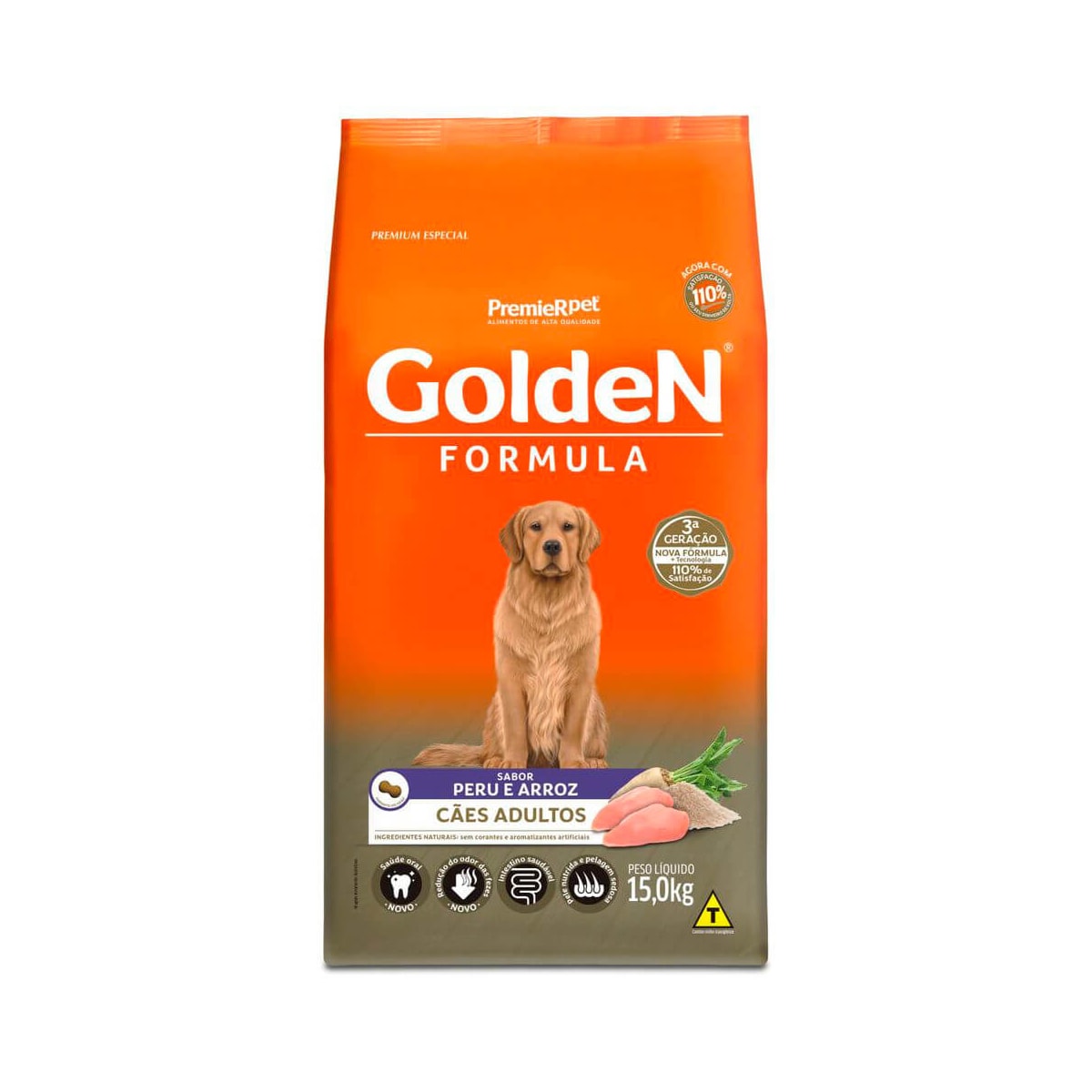 Ração Golden Formula Peru & Arroz para Cães Adultos