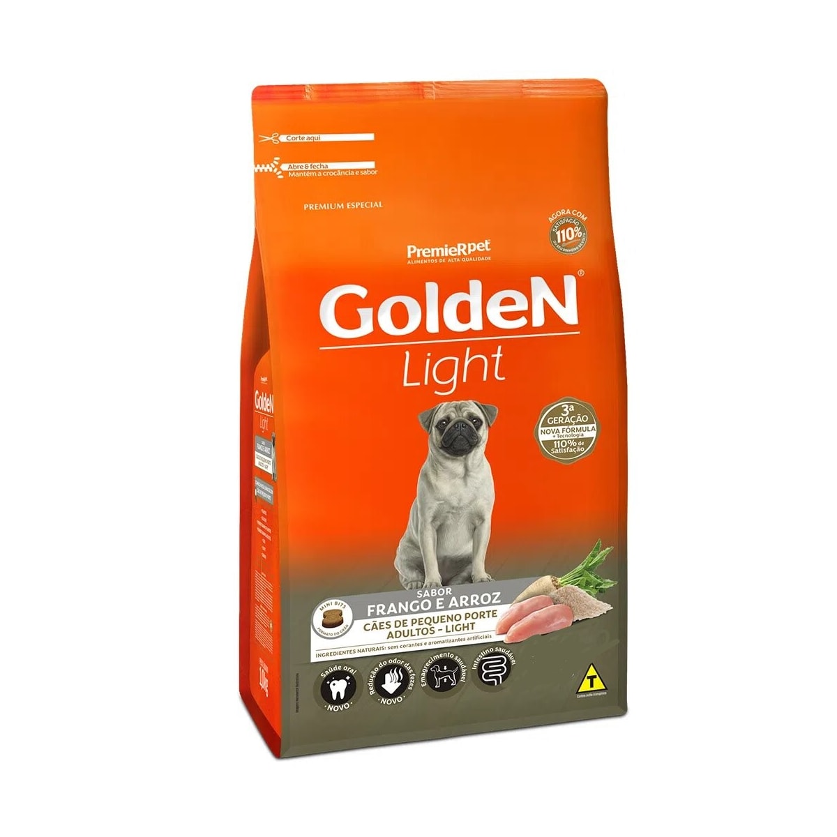 Ração Golden Light para Cães Adultos de Pequeno Porte