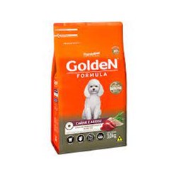 Ração Golden Mini Bits para Cães Adultos Sabor Carne e Arroz