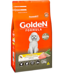 Ração Golden Mini Bits para Cães Adultos Sabor Peru