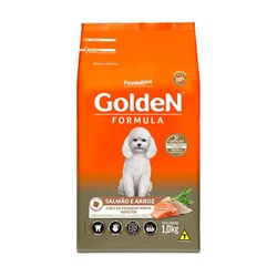 Ração Golden Mini Bits para Cães Adultos Sabor Salmao