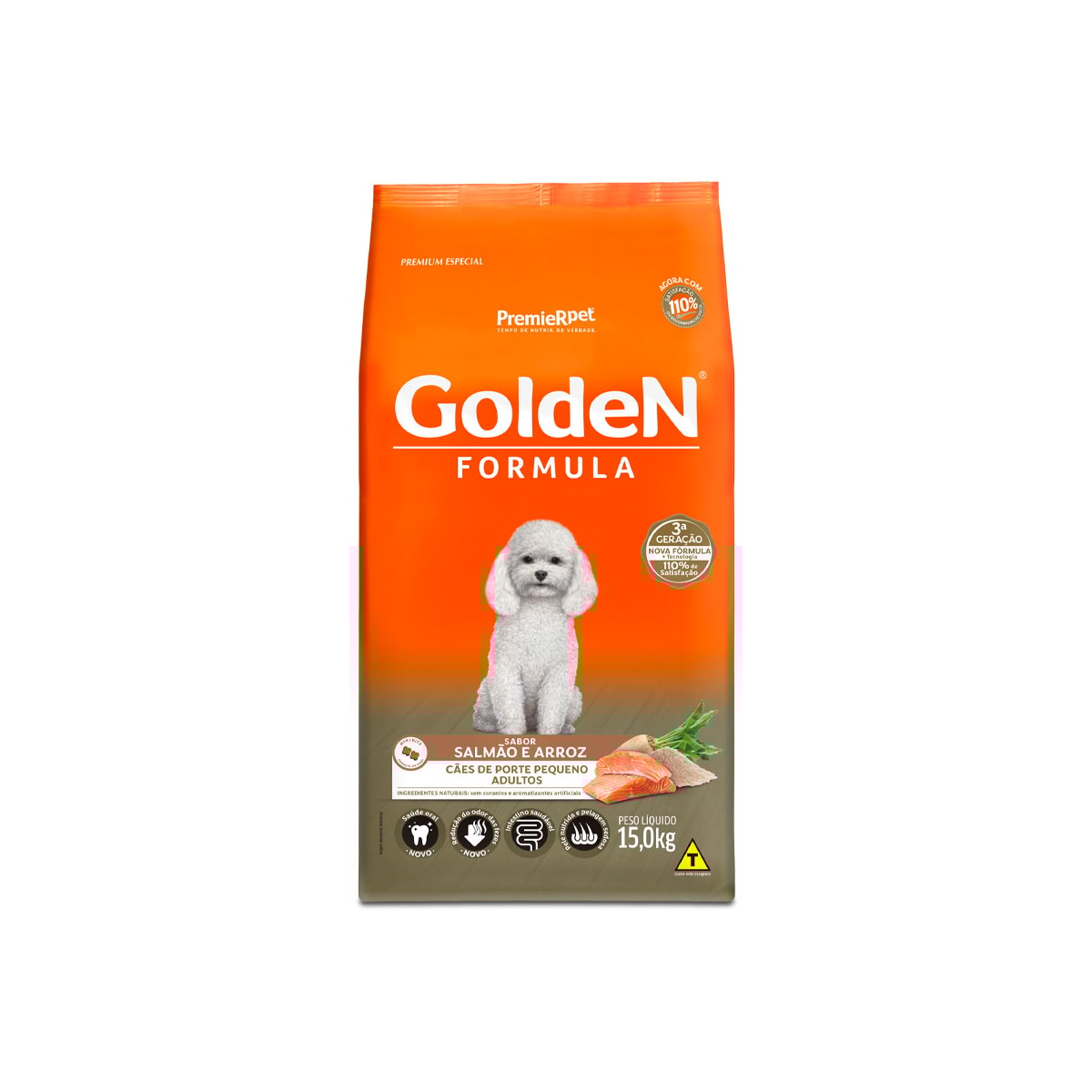 Ração Golden Mini Bits para Cães Adultos Sabor Salmão