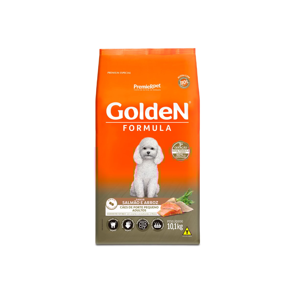 Ração Golden Mini Bits para Cães Adultos Sabor Salmão