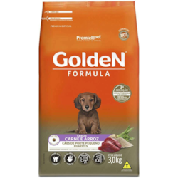 Ração Golden Mini Bits para Cães Filhotes Sabor Carne