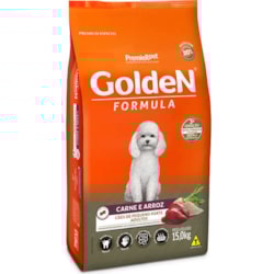 Ração Golden para Cães Adultos de Pequeno Porte sabor Carne e Arroz 1kg