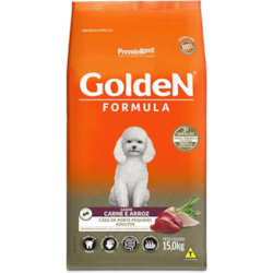 Ração Golden para Cães Adultos de Pequeno Porte sabor Carne e Arroz 1kg