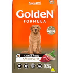 Ração Golden para Cães Adultos Sabor Carne e Arroz 15kg