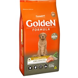 Ração Golden para Cães Adultos Sabor Salmão e Arroz 15kg