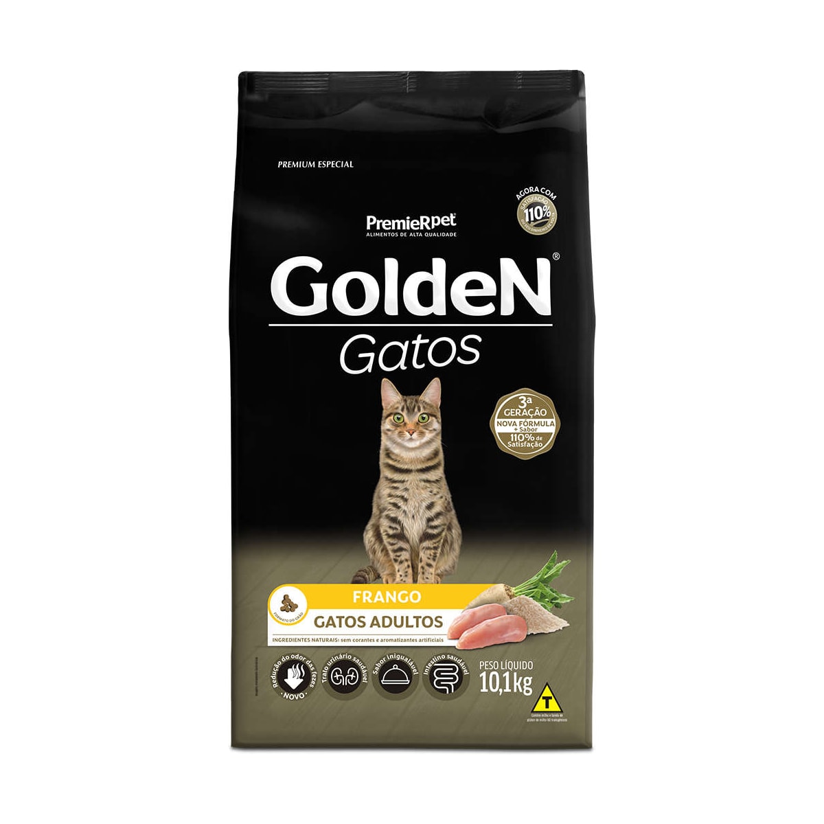 Ração Golden para Gatos Adultos Sabor Frango