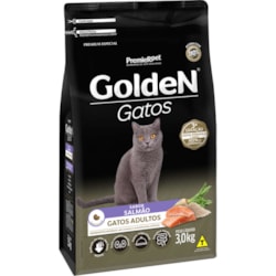 Ração Golden para Gatos Adultos Sabor Salmão