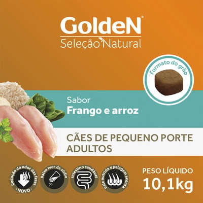 Ração Golden Seleção Natural Mini Bits para Cães Adultos