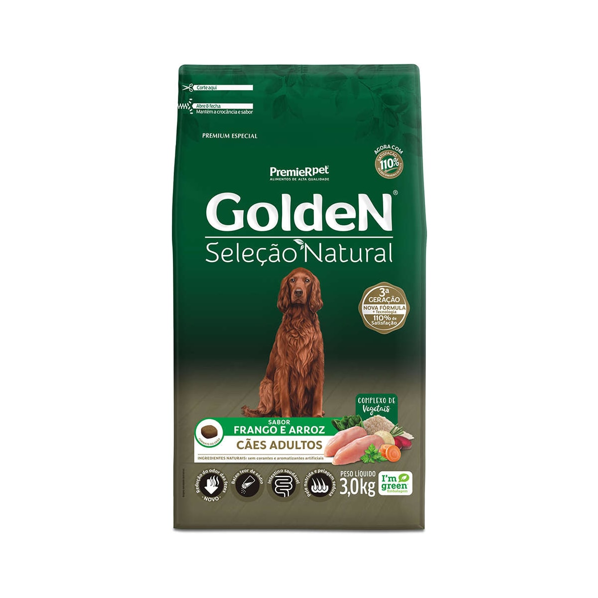 Ração Golden Seleção Natural para Cães Adultos