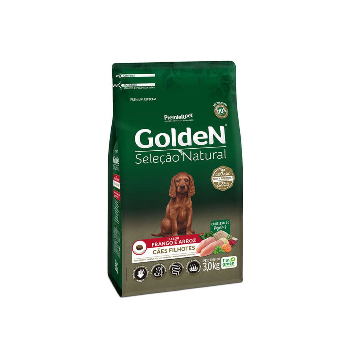 Ração Golden Selecao Natural para Cães Filhotes