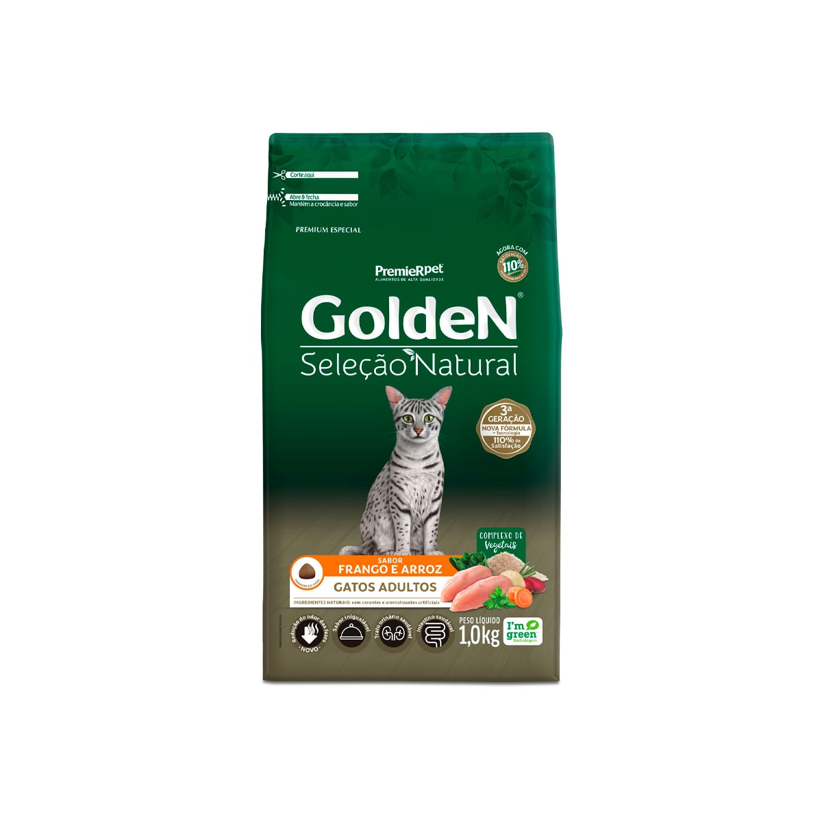 Ração Golden Seleção Natural para Gatos Adultos