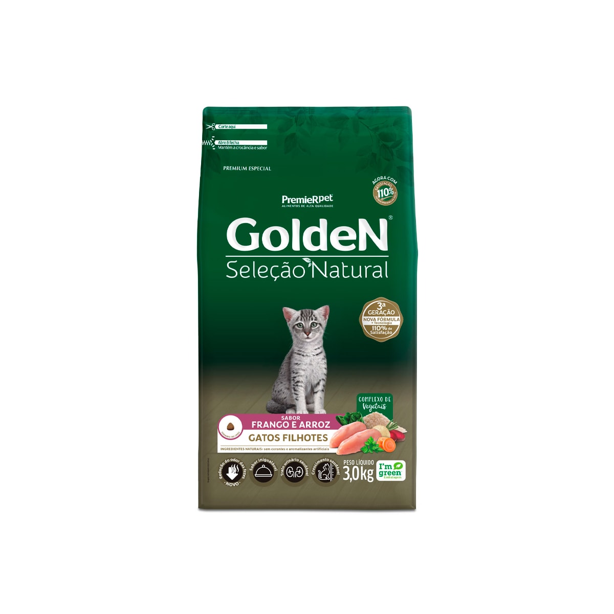 Ração Golden Seleçao Natural para Gatos Filhotes