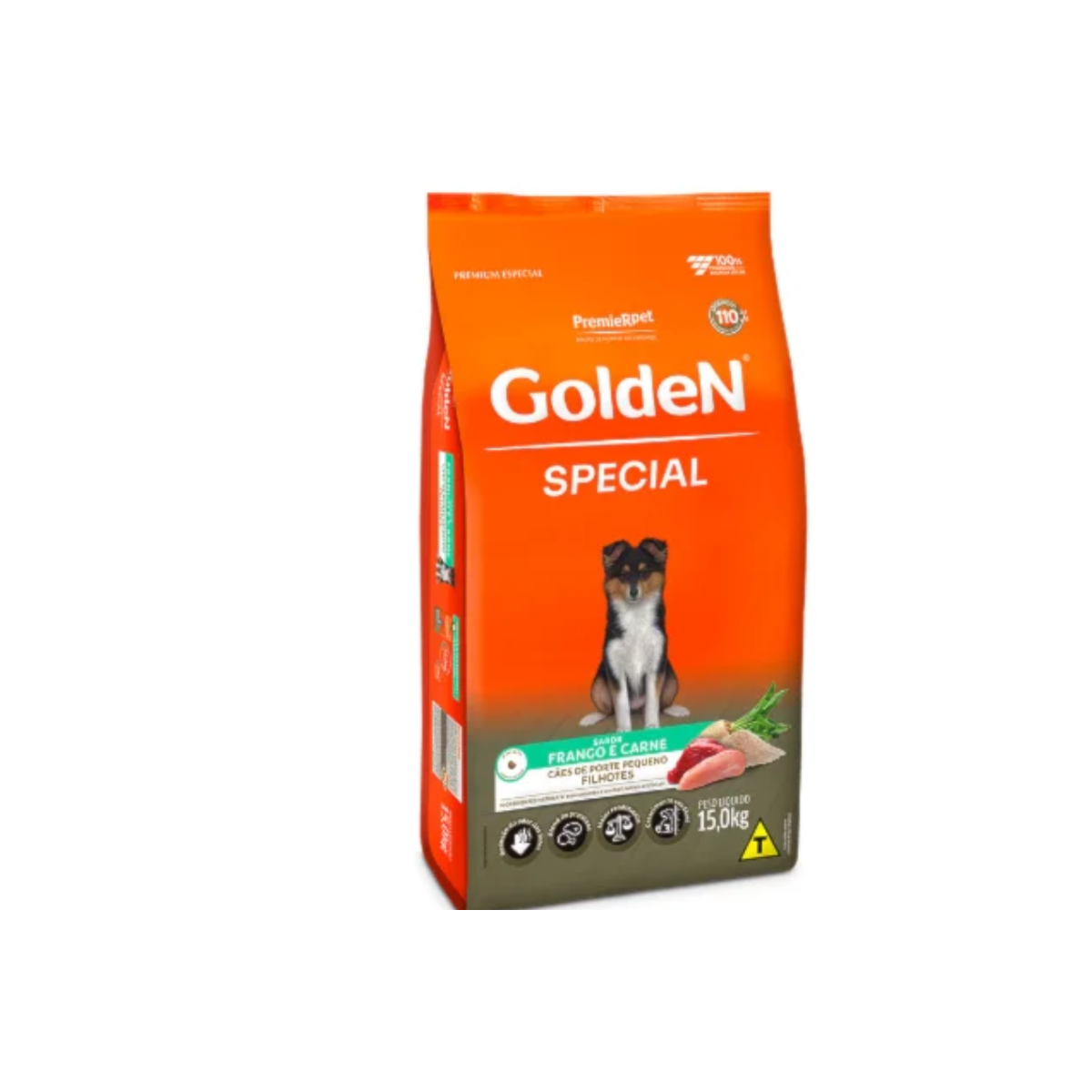 Ração Golden Special para Cães Filhotes de Porte Pequeno Sabor Frango e Carne