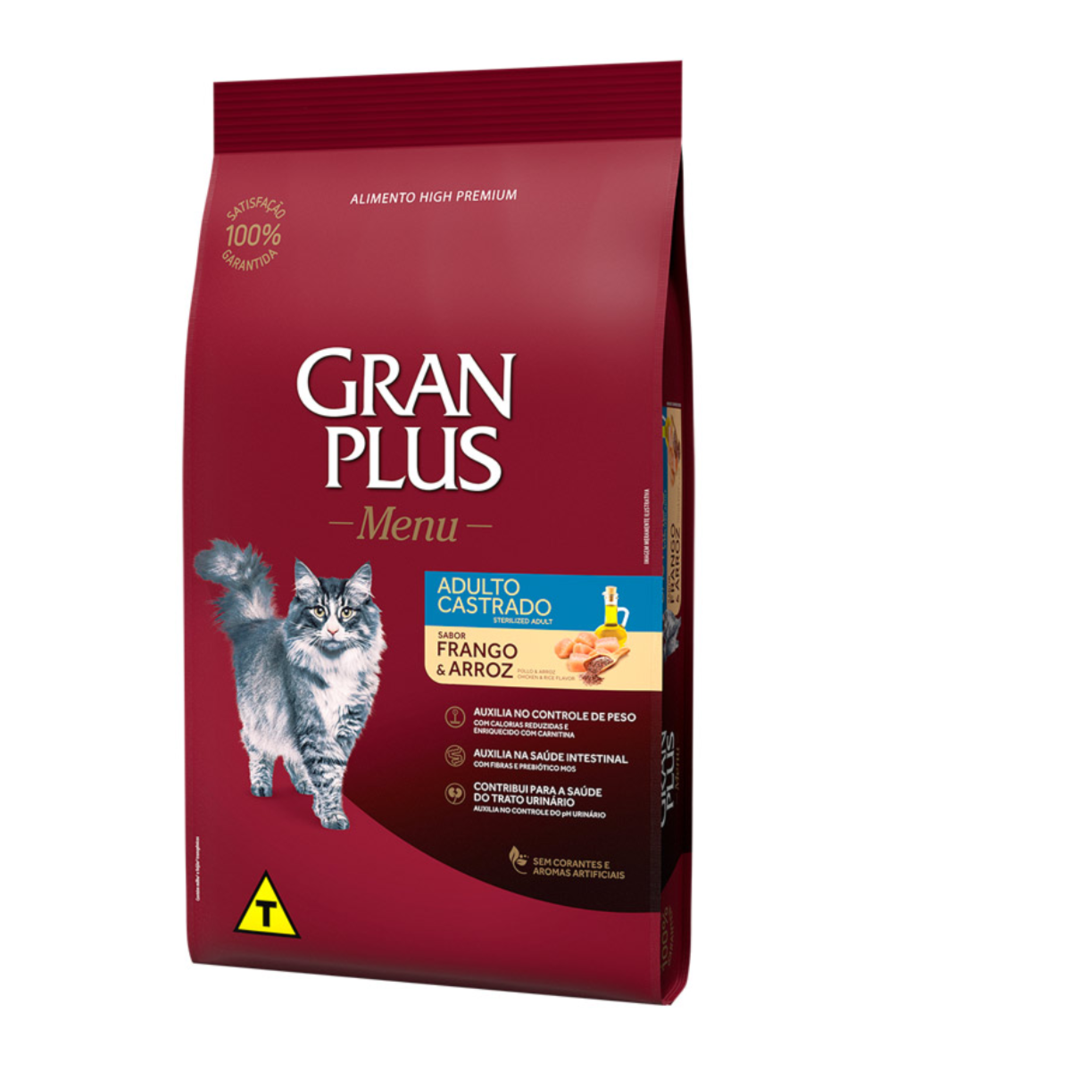 RAÇÃO GRAN PLUS GATOS (CAST) FRANGO E ARROZ 10,1KG