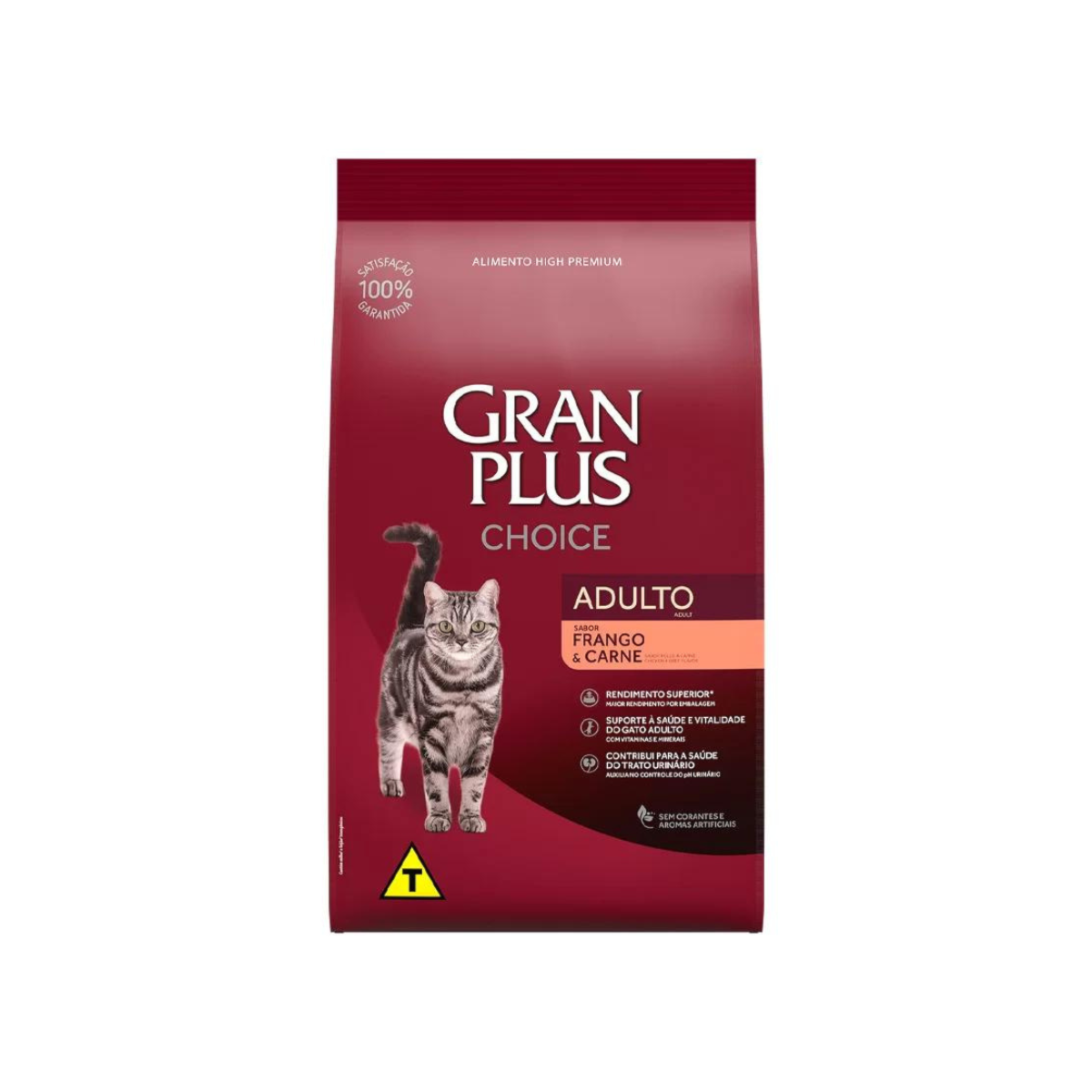 Ração GranPlus Choice para Gatos Adultos Sabor Frango e Carne