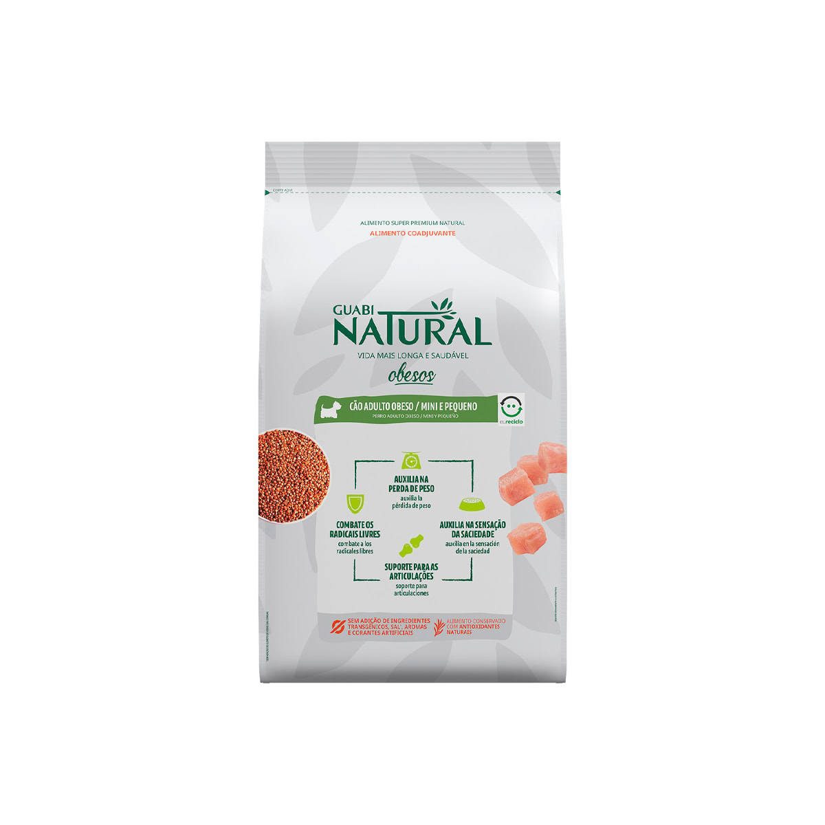 Ração Guabi Natural Cães Obesos Mini e Pequeno 10,1kg