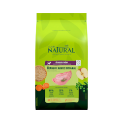 Ração Guabi Natural para Cães Adultos de Raças Médias sabor Frango & Arroz Integral 12KG